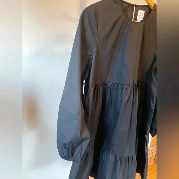 GAP Black Maternity Tiered Dress Size Small - Picture 4 of 6